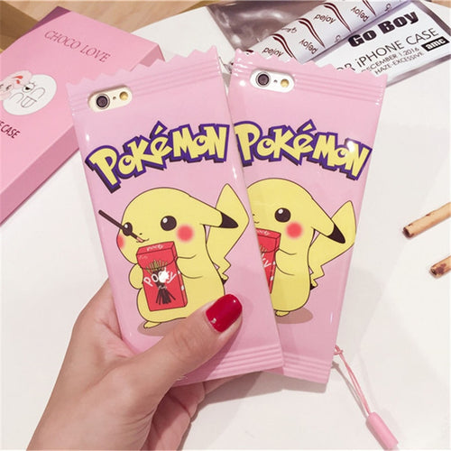 Cute Pokemon Pika Cases Cover For Apple phone
