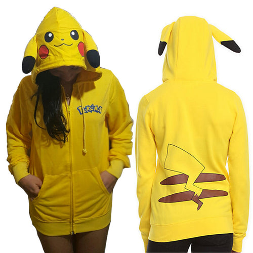 Women Pikachu Hoody Sweatshirt