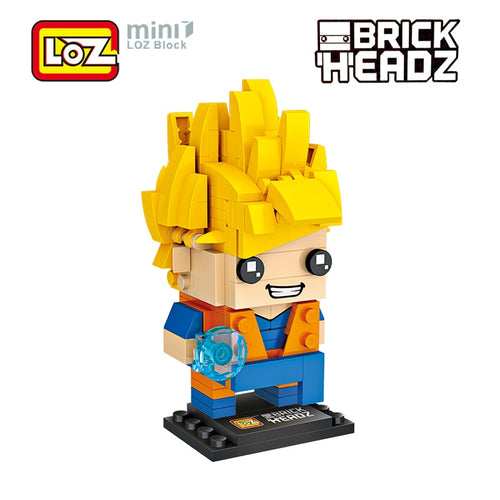 Goku Brick Head Mini Building Blocks